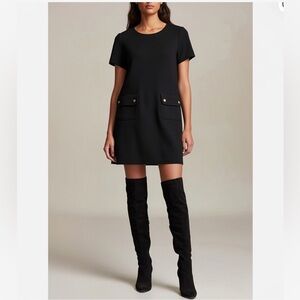 J. Crew Mini 60-70s Retro Jackie Vibe black dress size 6